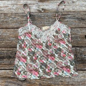 Victoria’s Secret Floral Lace Lingerie Tank Top M